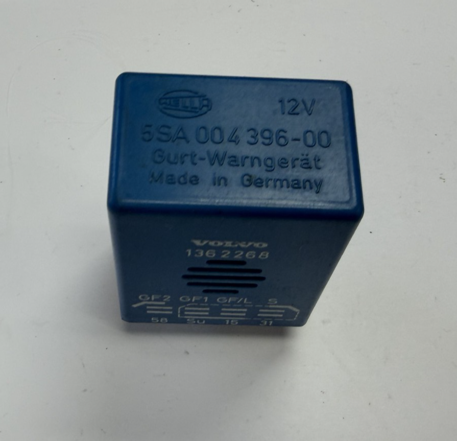 Seat Belt Reminder Relay 1362268, 5SA 004 396 00 Blue fits 1975-1982 Volvo 240 by Volvo