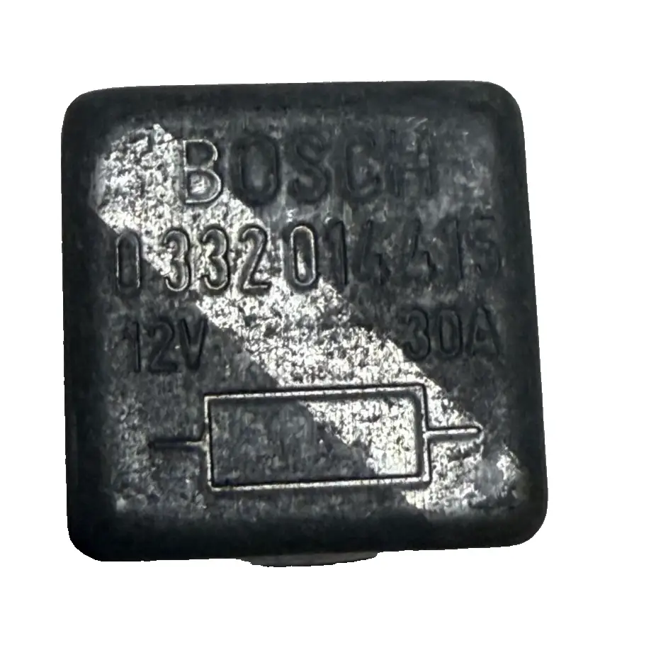 Bosch BMW E23 4 Pin Mini Relay Module 12V 30A 0332014415 Black by Bosch