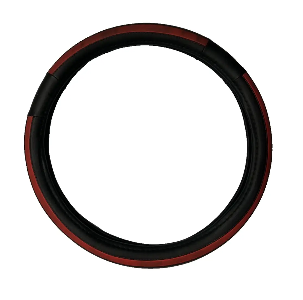 Steering Wheel Cover Black Red for Steering Wheel Protection Universal Fit by Unbranded