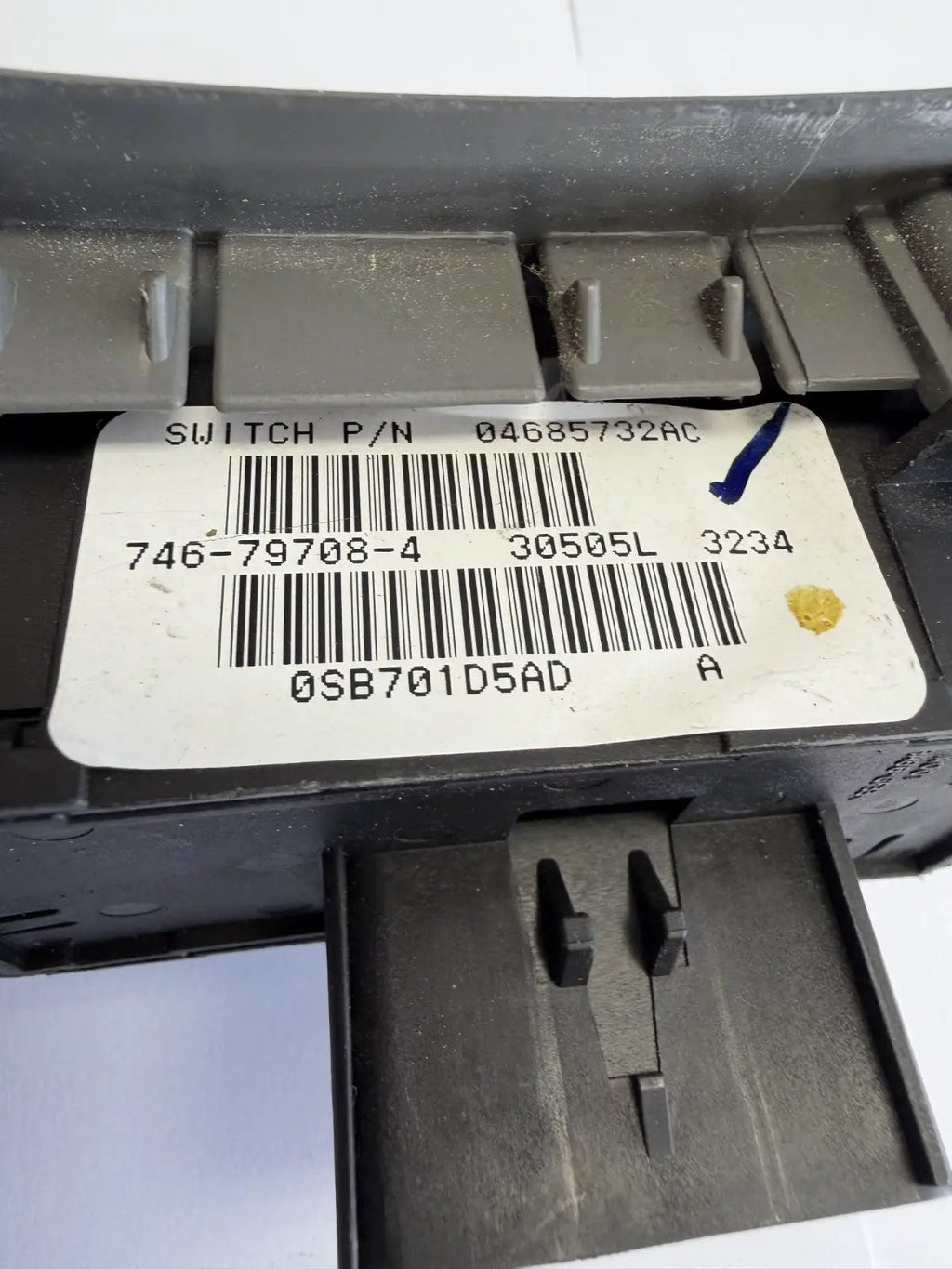Window Control Door Switch Left 04685732AC Gray fits 01-07 Dodge Grand Caravan by Chrysler