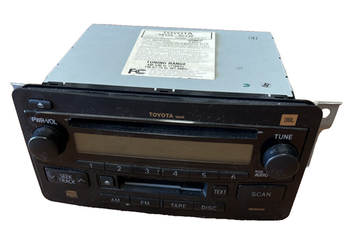 2003-2006 Toyota Tundra AM FM Radio with Cassette & CD Player 86120 0C130