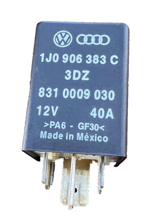 02 2002 Volkswagen Cabrio 2.0L Fuel Pump Relay #409 12V 40A 1J0 906 383 C