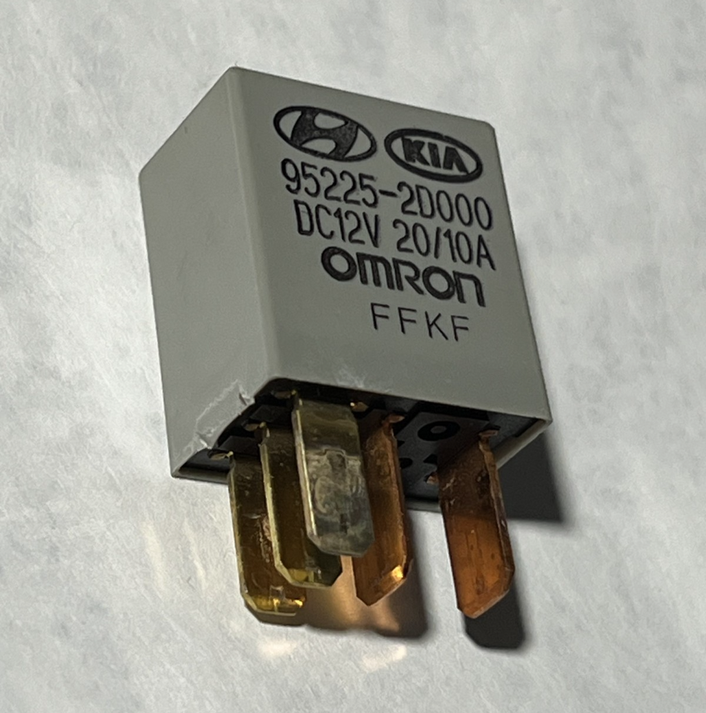 Omron 5 Pin Relay 12V 20 10A 95225 2D000 fits Hyundai Kia Gray