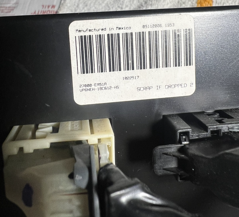 05 06 07 Nissan Pathfinder AC Heater Climate Control Temperature 27000 EA51A