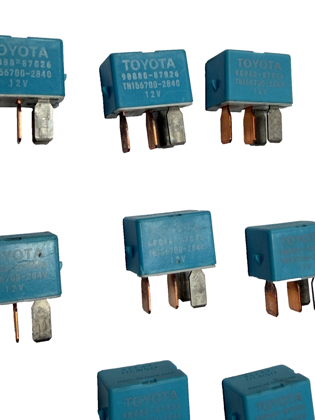 8 Pack 4 Pin Accessory Power Relay 12V 90080 87026 fits 2019-2024 Toyota 4Runner by Toyota