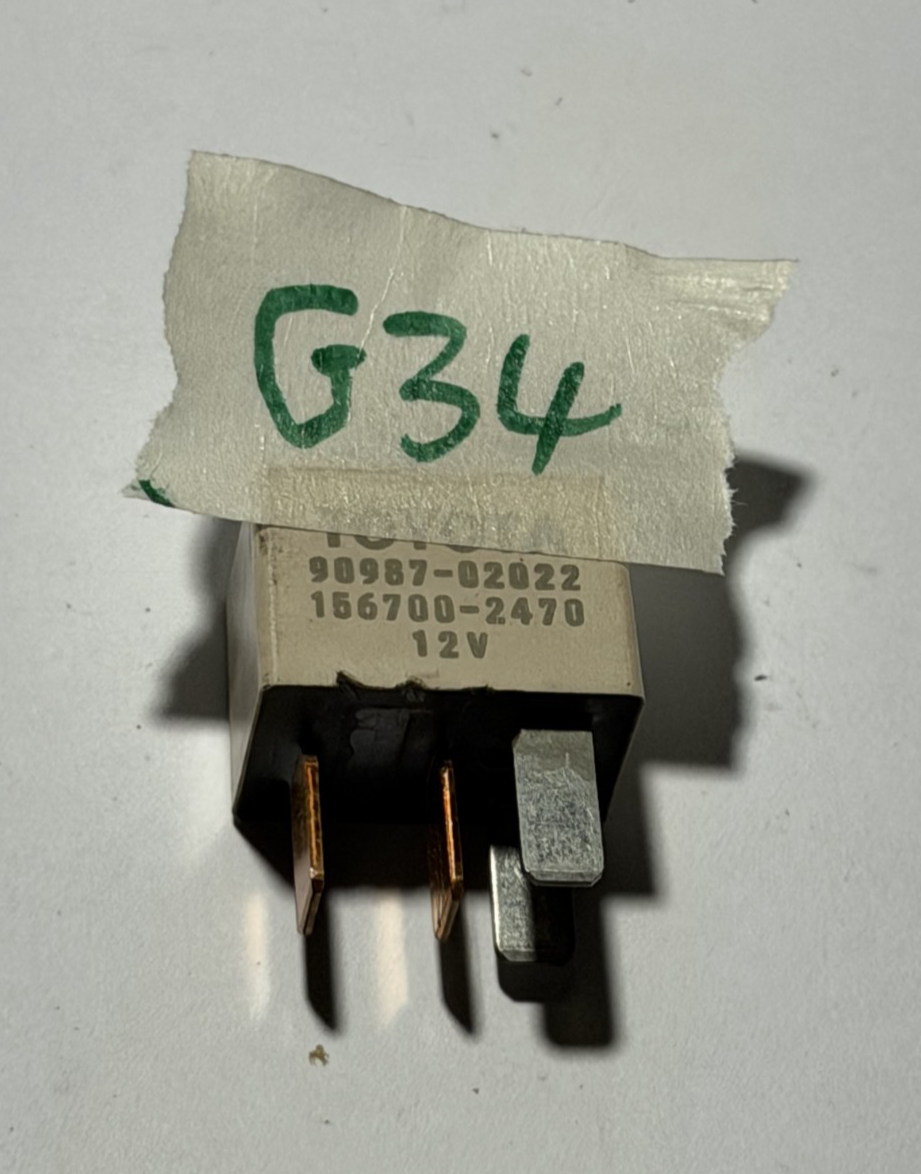 Magnet-Clutch Relay 12V 90987 02022, 156700 2470 fits 03 04 05 Toyota Corolla