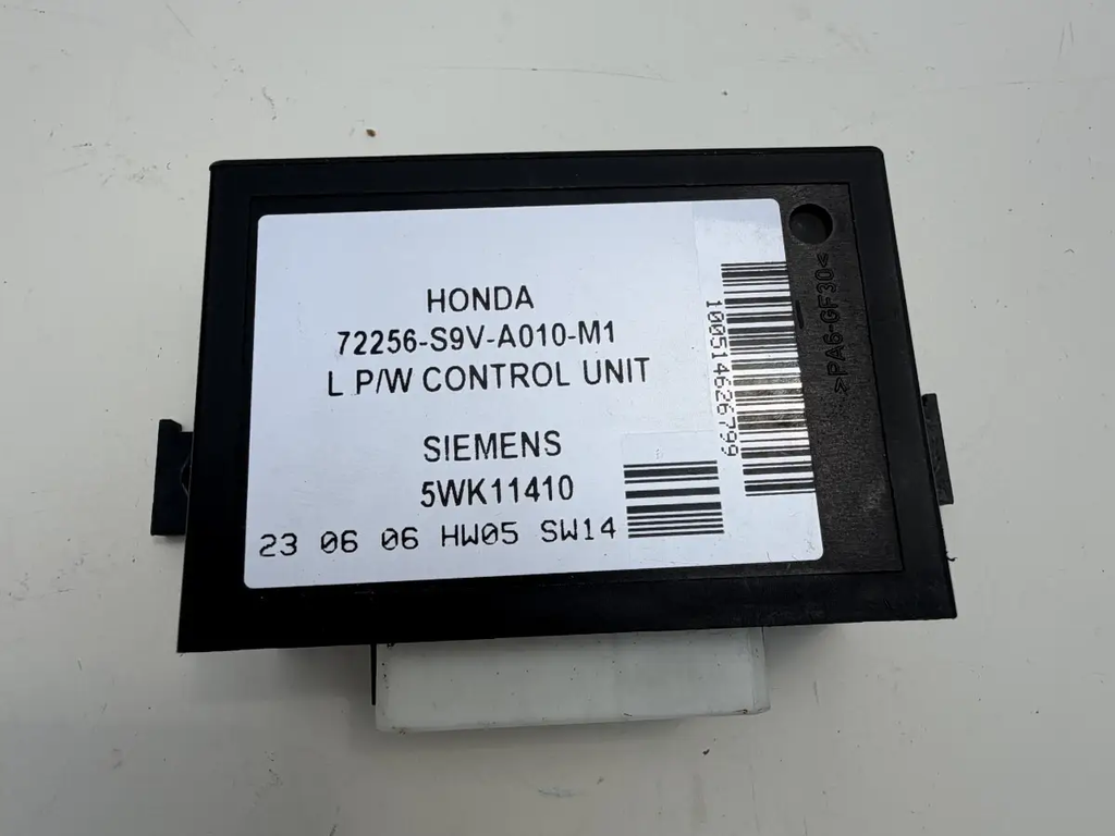 03 04 05 06 07 08 Honda Pilot Window Control Module LH 72256S9VA010M1 Black by Honda