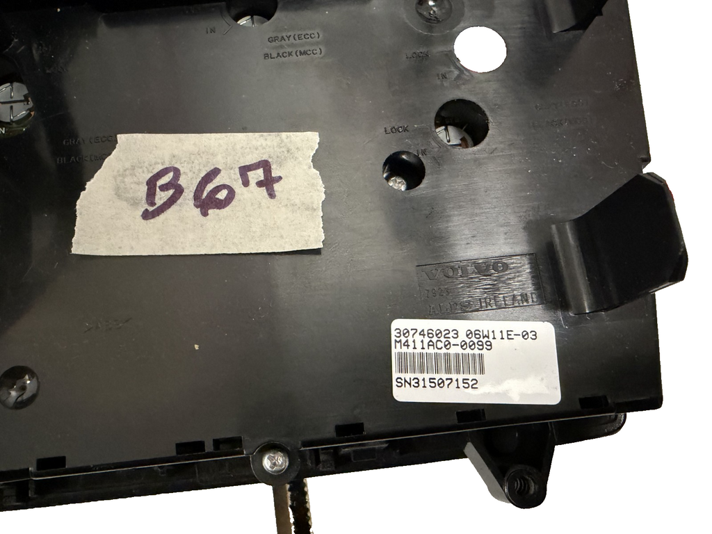 2001-2009 Volvo S60 AC Temperature Heater Climate Control Panel Trim 30746023
