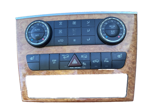 2007-2012 Mercedes X164 GL450 AC Heater Climate Control Switch Trim Panel OEM