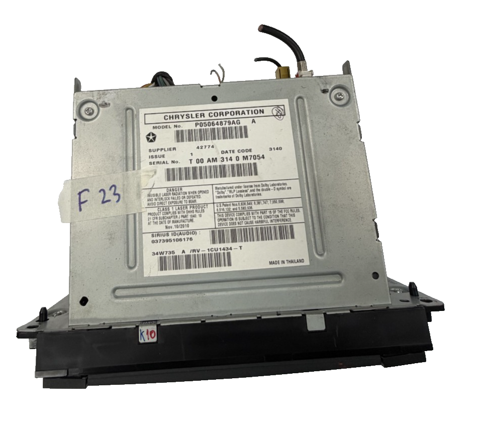 AM FM CD Player Radio Receiver 05064879AG fits 2008-2011 Chrysler Town & Country