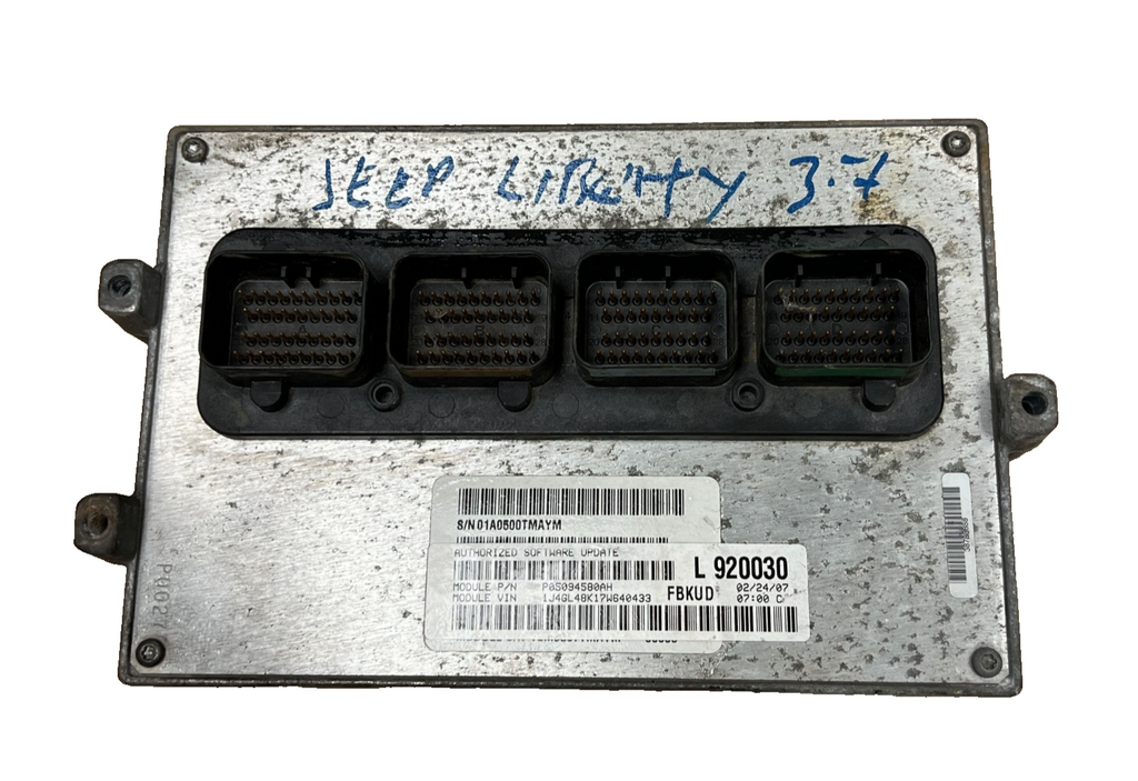 ? 07 2007 Jeep Liberty 3.7L  AT Engine Computer Control Module OEM 05094580AH