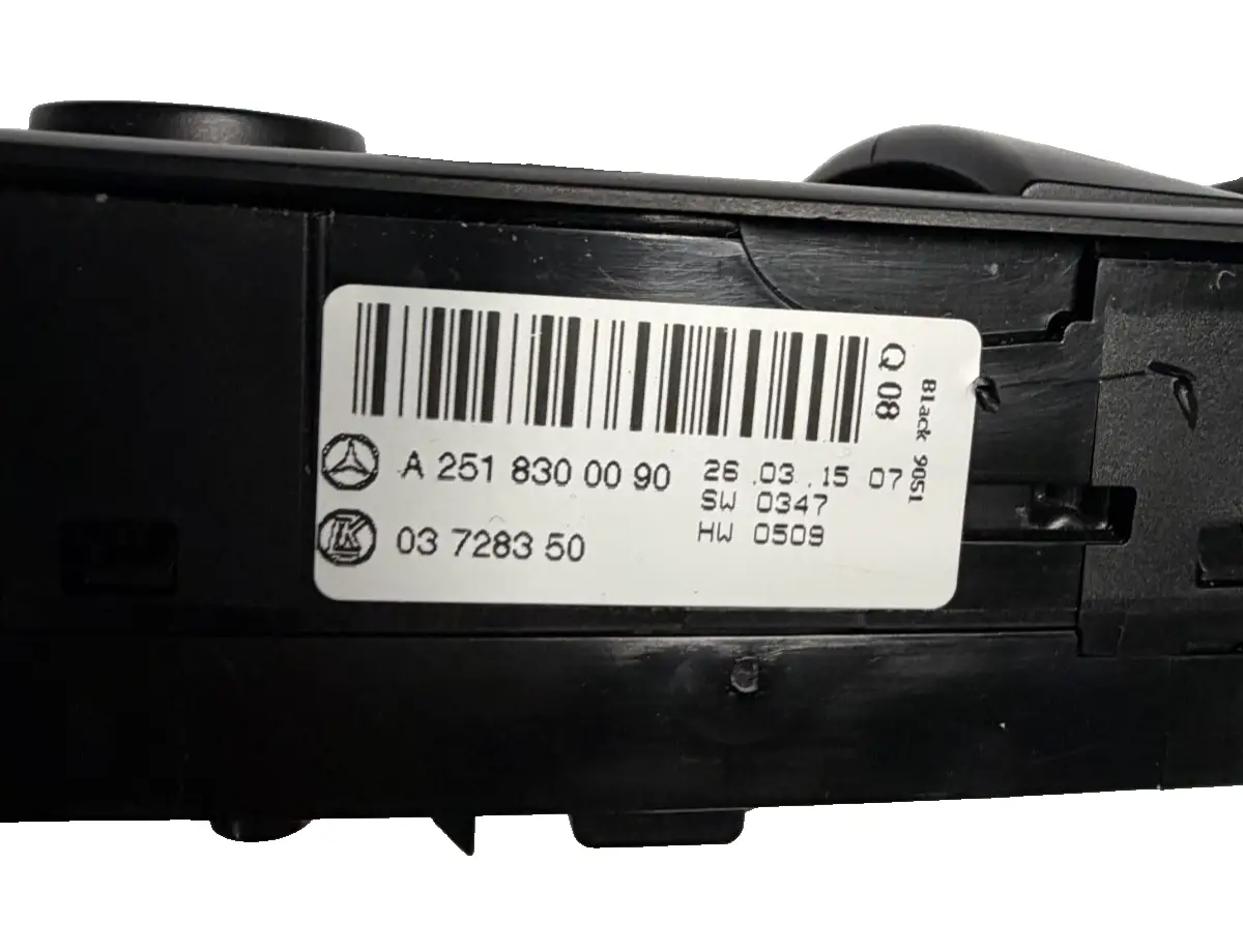 06-13 Mercedes GL350 Front Left Master Window Control Switch A 251 830 00 90 by Mercedes-Benz