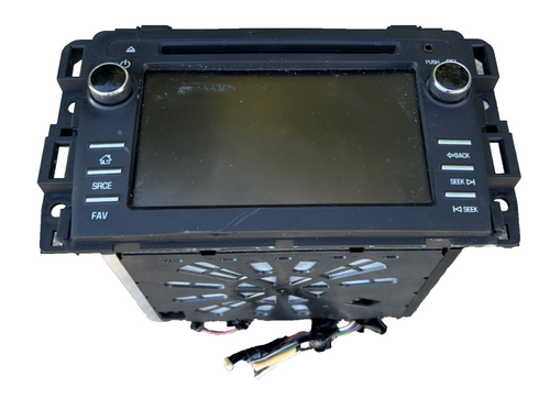 2013 2014 GMC Acadia Radio Receiver with Navigation Display 22989266, 28379840