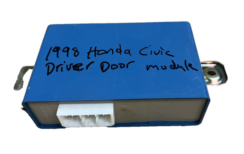 98 1998 Honda Civic Sedan Driver Power Door Lock Control Module 12V Blue