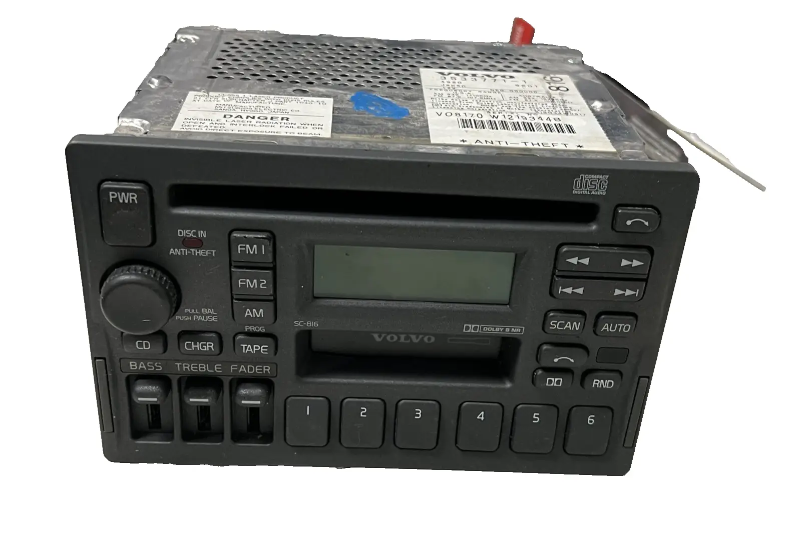 Radio Stereo CD Player 3533771 1 fits 97 98 99 00 01 02 03 04 Volvo 850 S70 by Volvo