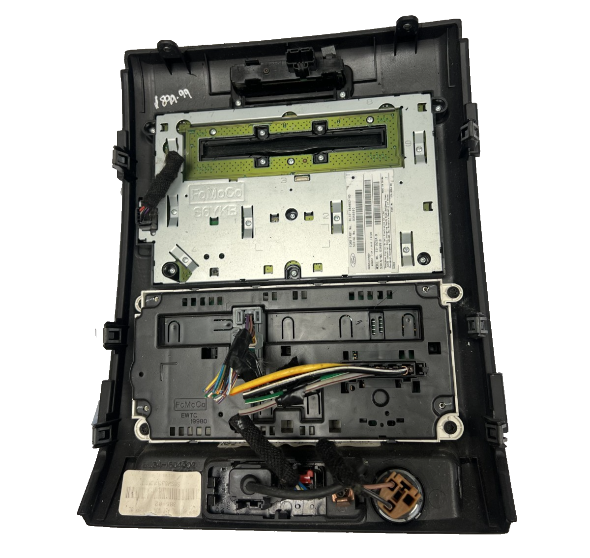 Stereo AC Climate Control Switch Face Plate Bezel fits 2011-2014 Ford F150 F-150