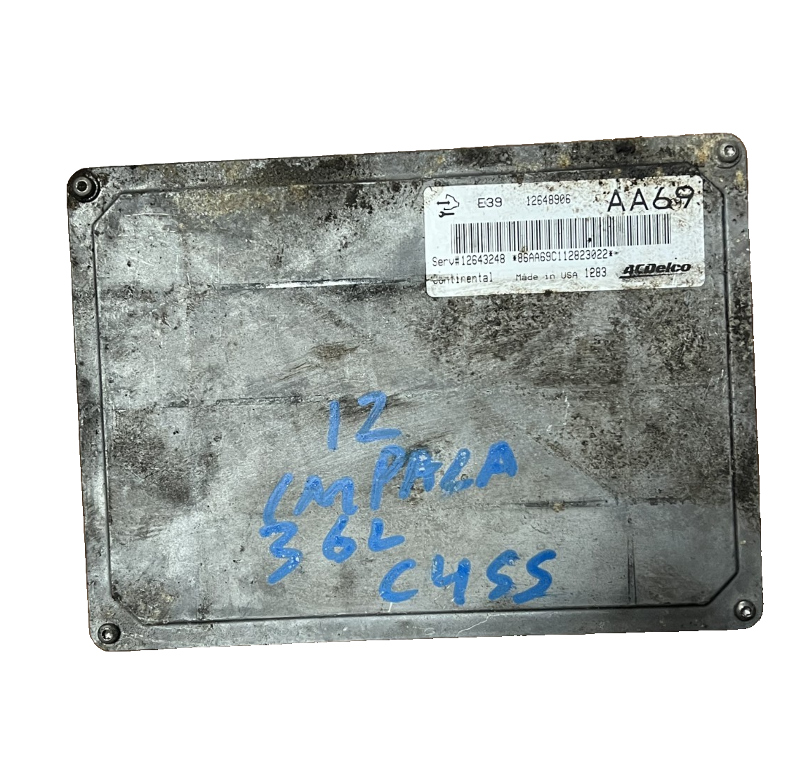 2012-2013 Chevrolet Impala 3.6L Engine Control Module ECM OEM 12648906