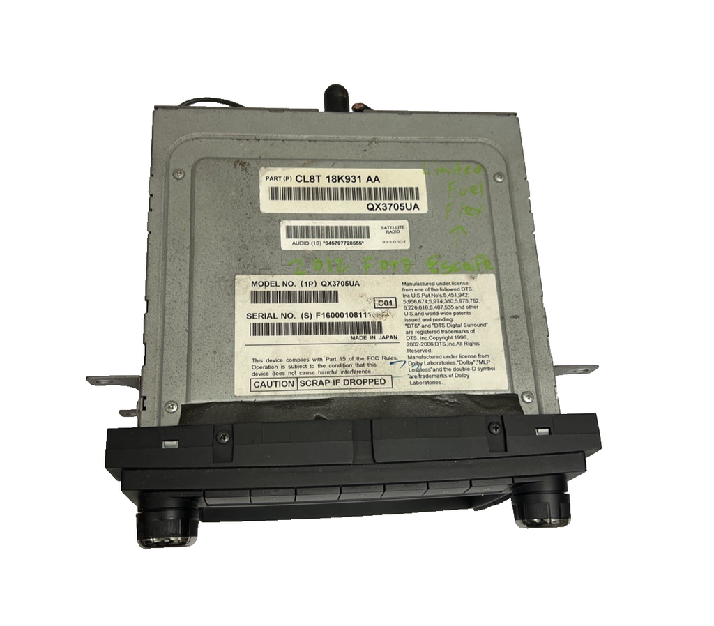 2011-2013 Ford Escape AM FM CD MP3 CD Radio Receiver Navigation CL8T-18K931-AA