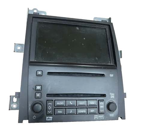 07-09 Cadillac Escalade Navigation Screen Monitor Radio Map AM FM Head 25890527 by GM Delphi