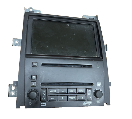 07-09 Cadillac Escalade Navigation Screen Monitor Radio Map AM FM Head 25890527