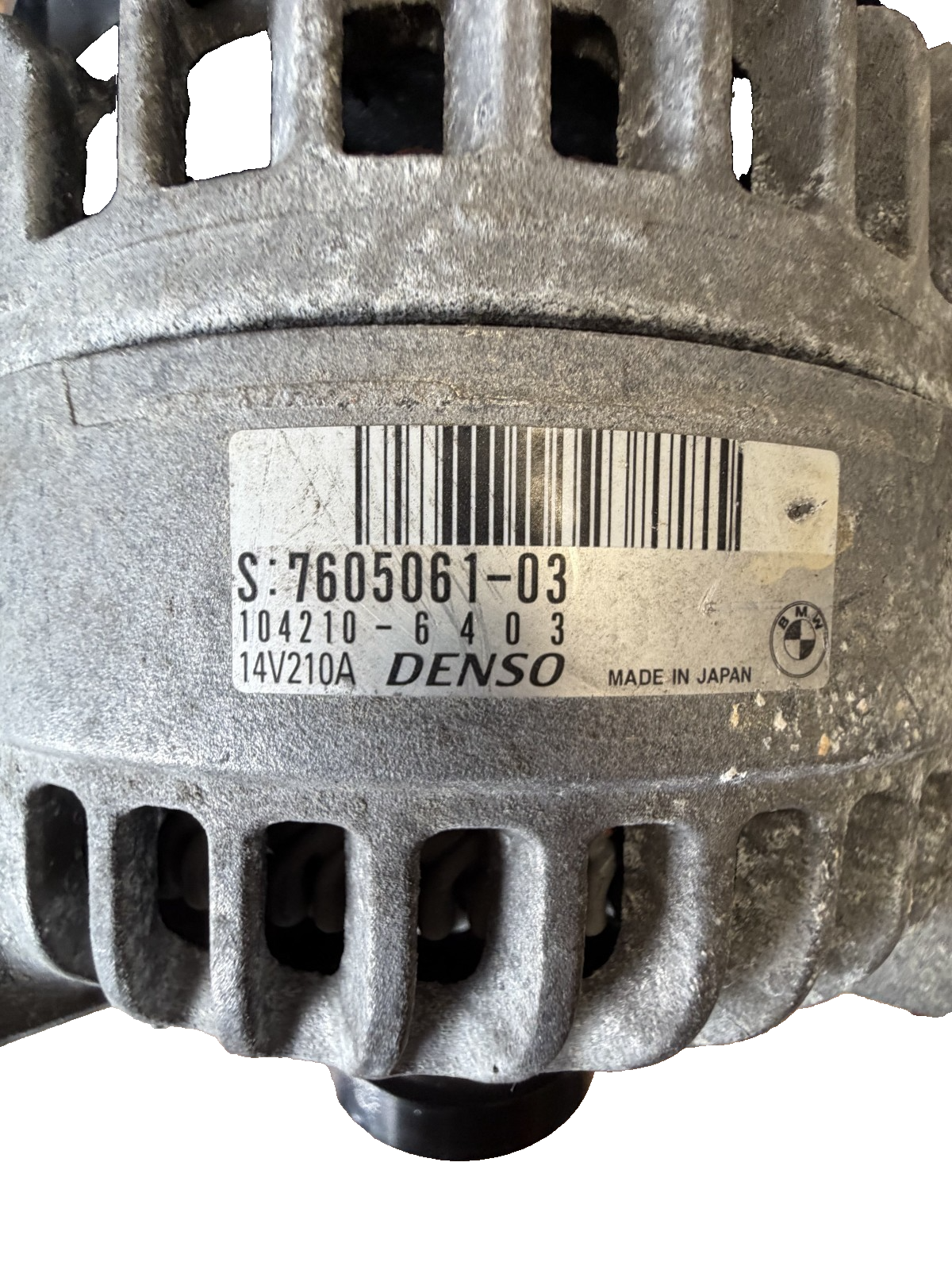 14 2014 BMW X1 xDrive Engine Alternator Generator Motor 7605061-03, 104210-6403