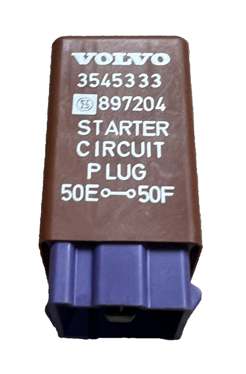 Starter Circuit Plug Module 3545333, 897204 Brown fits 1993-1997 Volvo 850