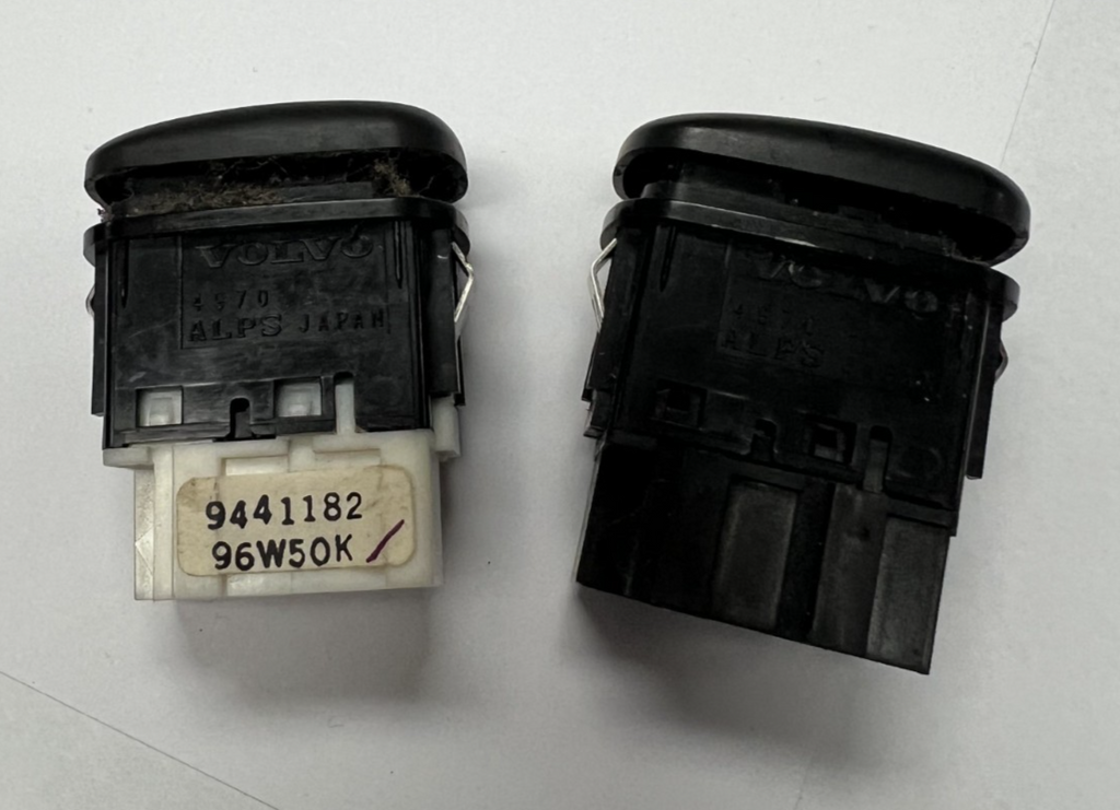Qty 2 1995-1998 Volvo 960 S90 V90 Heated Seat Switch Control Button 9441182