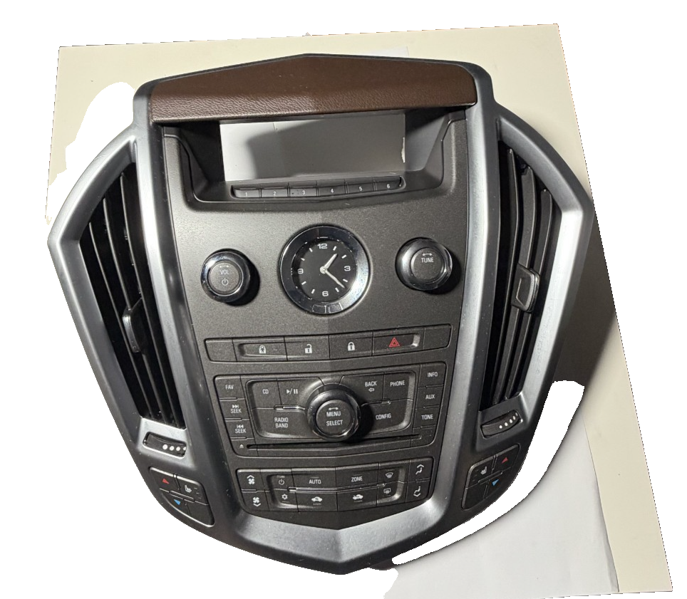 2010-2012 Cadillac SRX Navigation Radio Dash Vents Control Panel Bezel 20864868