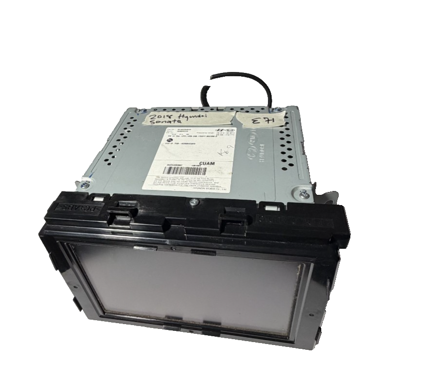 2018-2019 Hyundai Sonata AM FM CD Radio Receiver Display Screen 96160C2UA04X