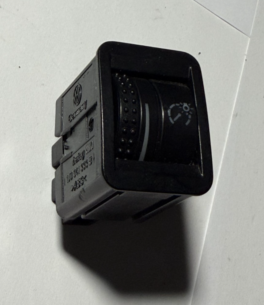 Volkswagen Jetta Golf MK4 Beetle Instrument Light Dimmer Switch 1J0941333B Black