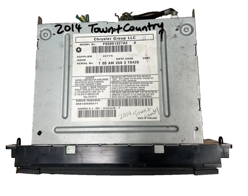 14 2014 Chrysler Town & Country AM FM Satellite Radio OEM 05091327AE by Chrysler