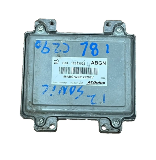 12 2012 Chevrolet Chevy Sonic Computer Brain Engine Control Module 12653536 by ACDelco