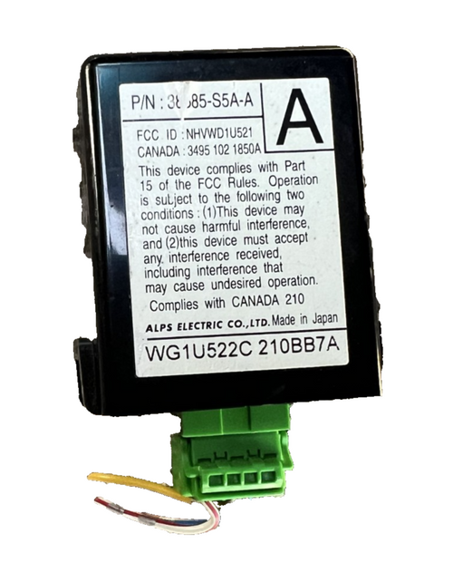 01-05 Honda Civic Keyless Entry Receiver Module 38385 S5A A, WG1U522C, 210BB7A