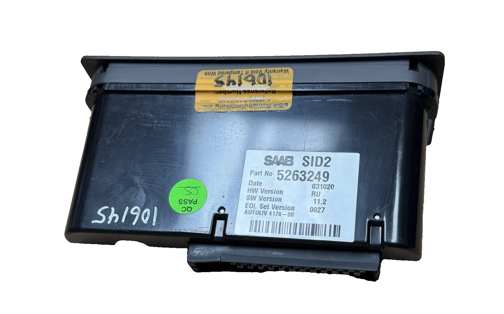 SID2 Information Display 5263249 fits 1999 2000 2001 2002 2003 Saab 9-5