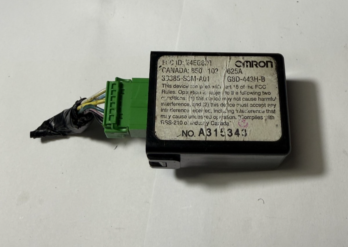 2004 Acura MDX Keyless Entry Anti Theft Module 38385 53M A01, G8D 443H B