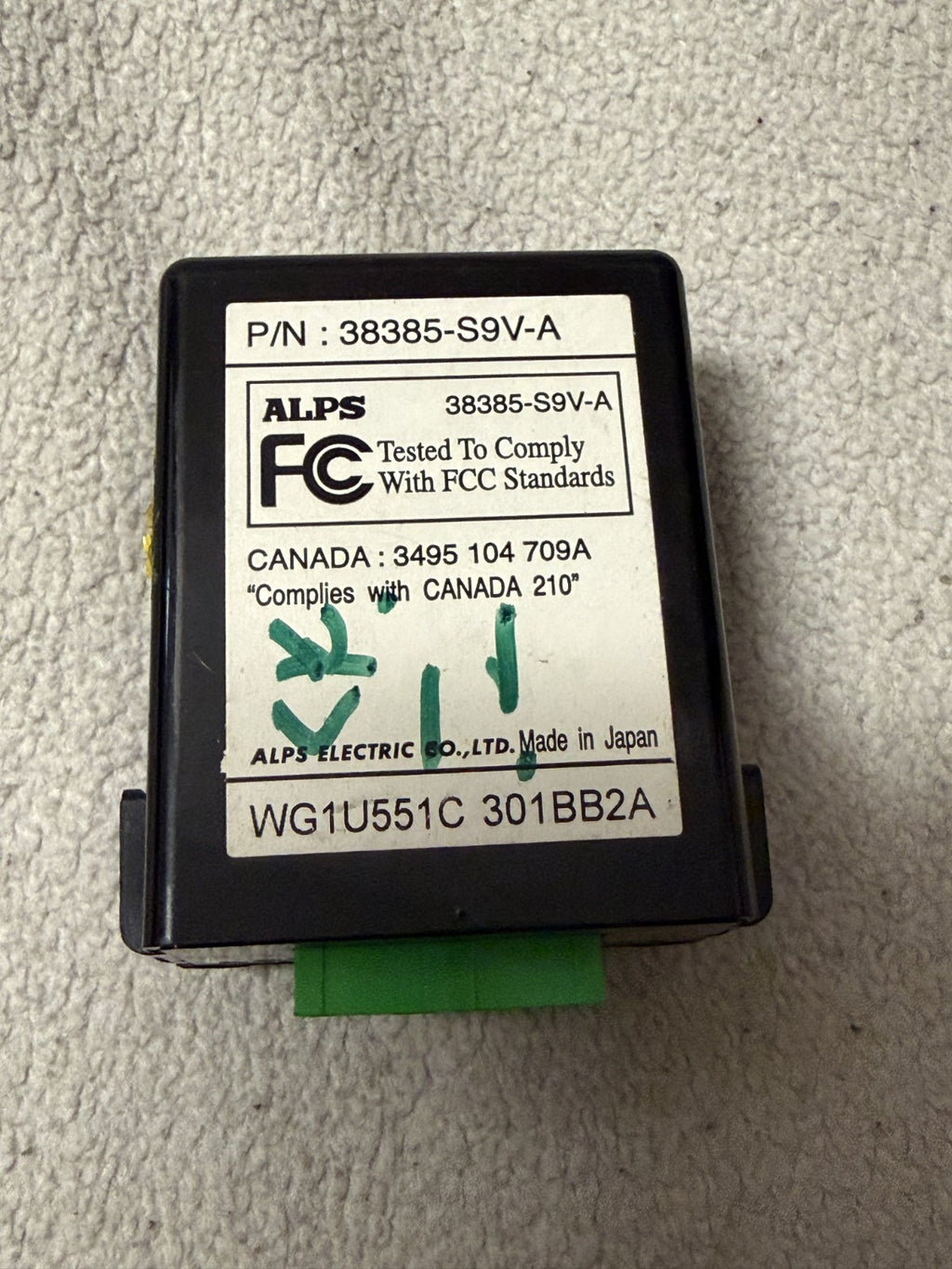 03-08 Honda Pilot Theft Locking Keyless Entry Module 38385 S9V A, WG1U551C