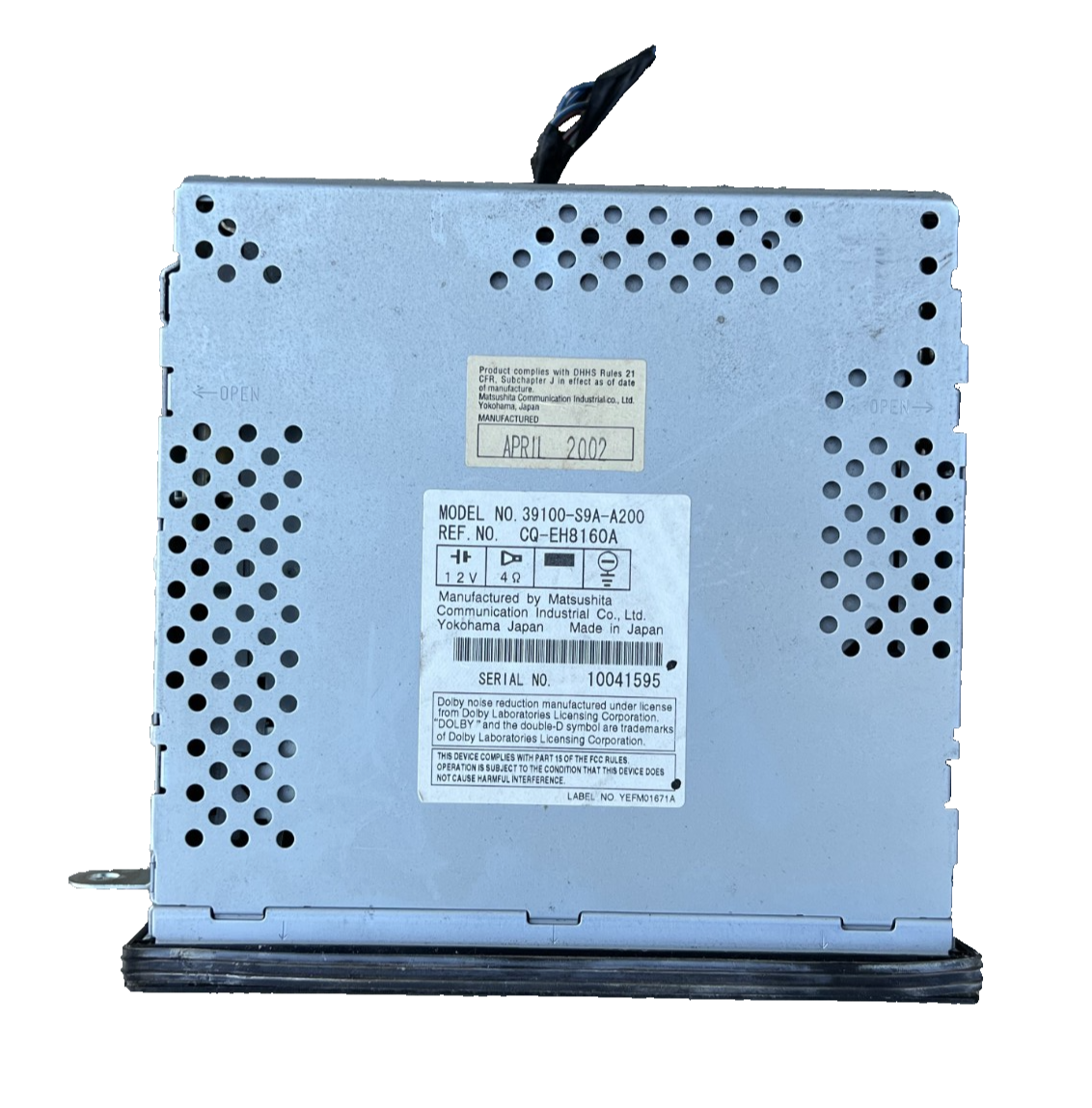 Radio Stereo 6 Disc Changer AM FM CD Player 39100 S9A A200 fits 99-06 Honda CRV