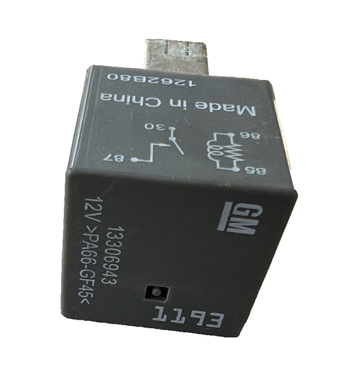 2015 2016 2017 Cadillac XTS General Motors 4 Pin Automotive Relay 13306943