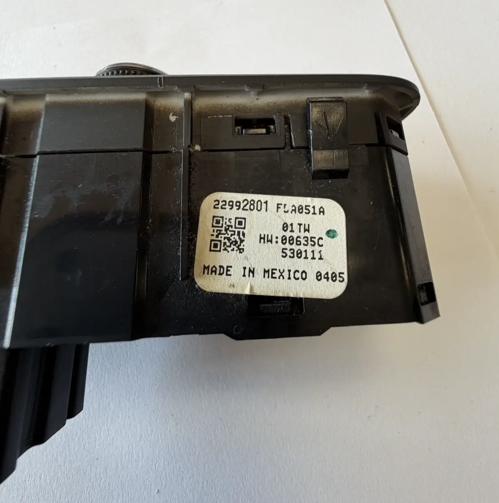 2016-2022 Chevrolet Malibu Interior Dimmer Headlight Lamp Switch 22992801 by Unbranded
