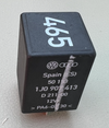Volkswagen Jetta IV 4 Pin Relay 12V #465 1J0 907 413 Black