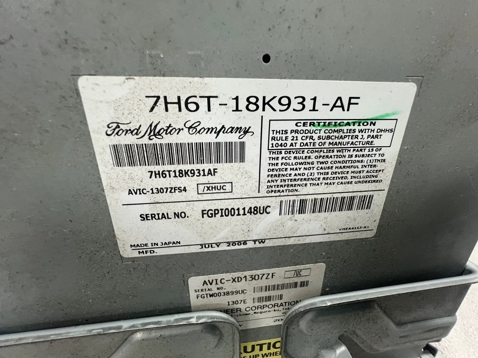 6 Disc CD MP3 Navigation GPS Radio Player 7H6T 18K931 AF fits 06-08 Lincoln MKZ by Ford