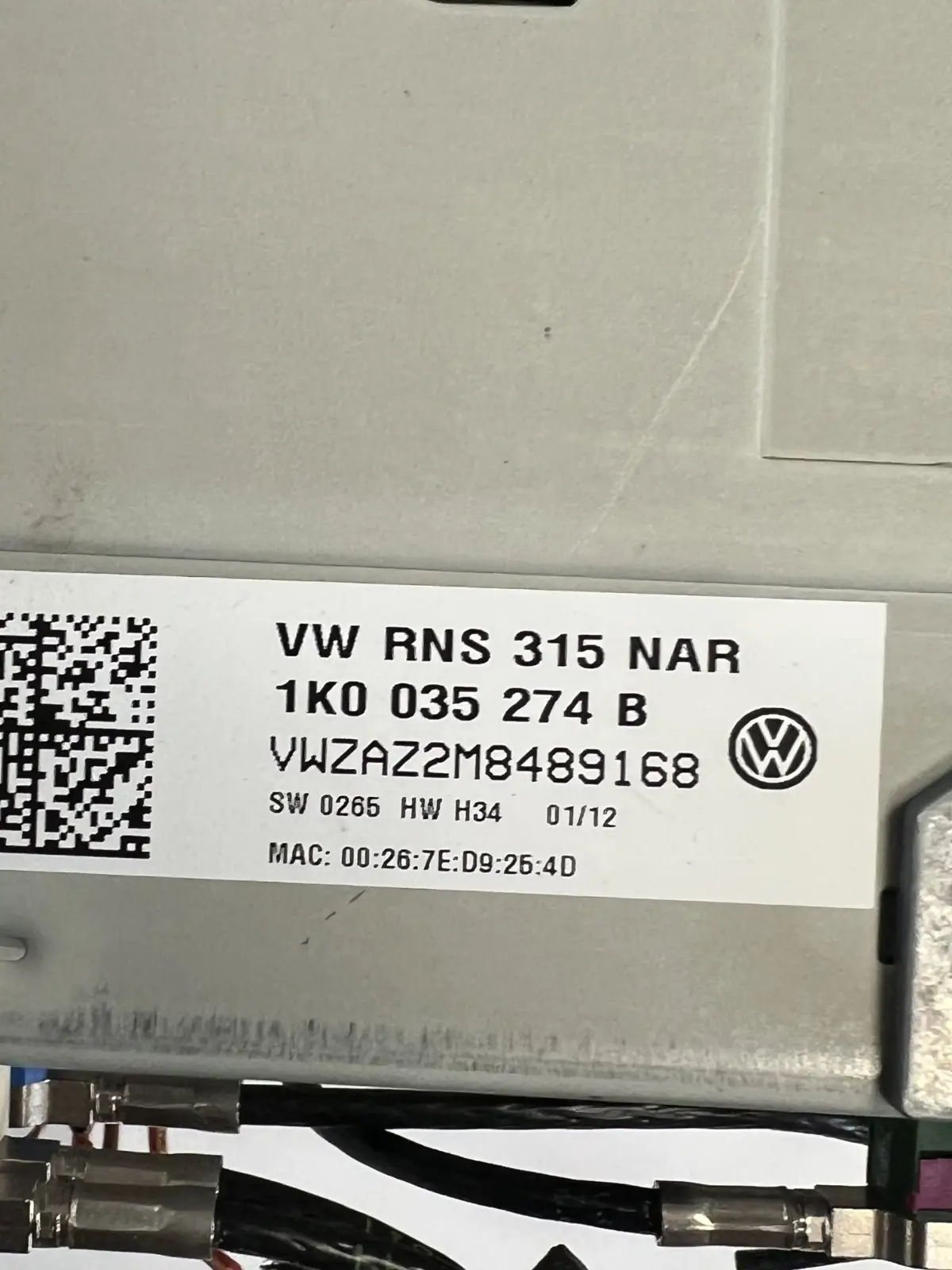 2009-2017 Volkswagen Tiguan Navigation AM FM Radio Receiver 1K0 035 274 B by Volkswagen