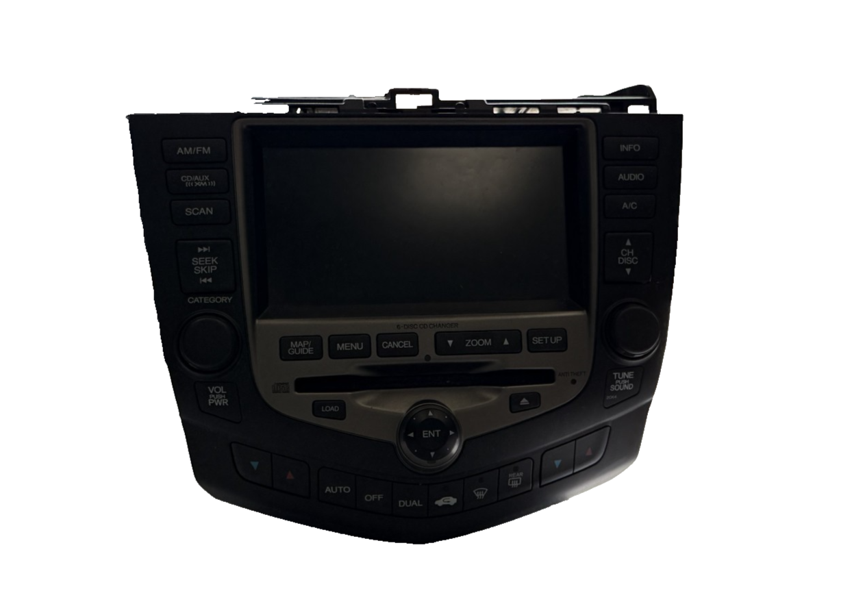 2003-2007 Honda Accord Radio AM FM Stereo AUX CD Player Head Navigation