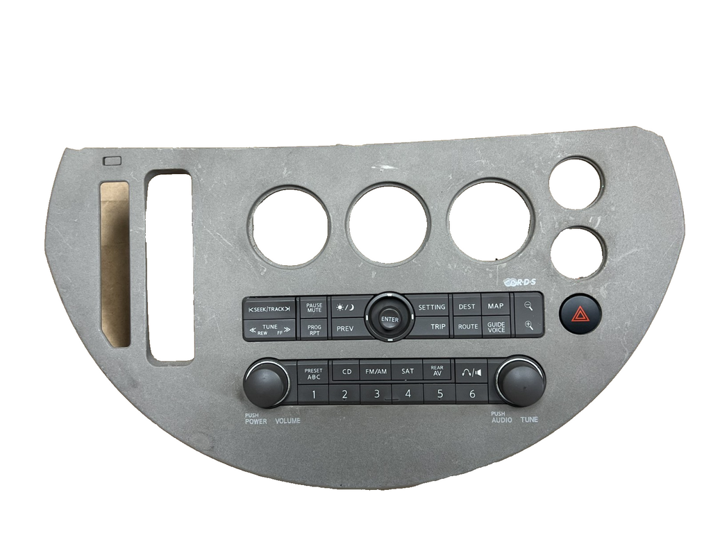 2004-2006 Nissan Quest Radio Stereo Control Bezel 28089 5Z016A 18608 GDPC62