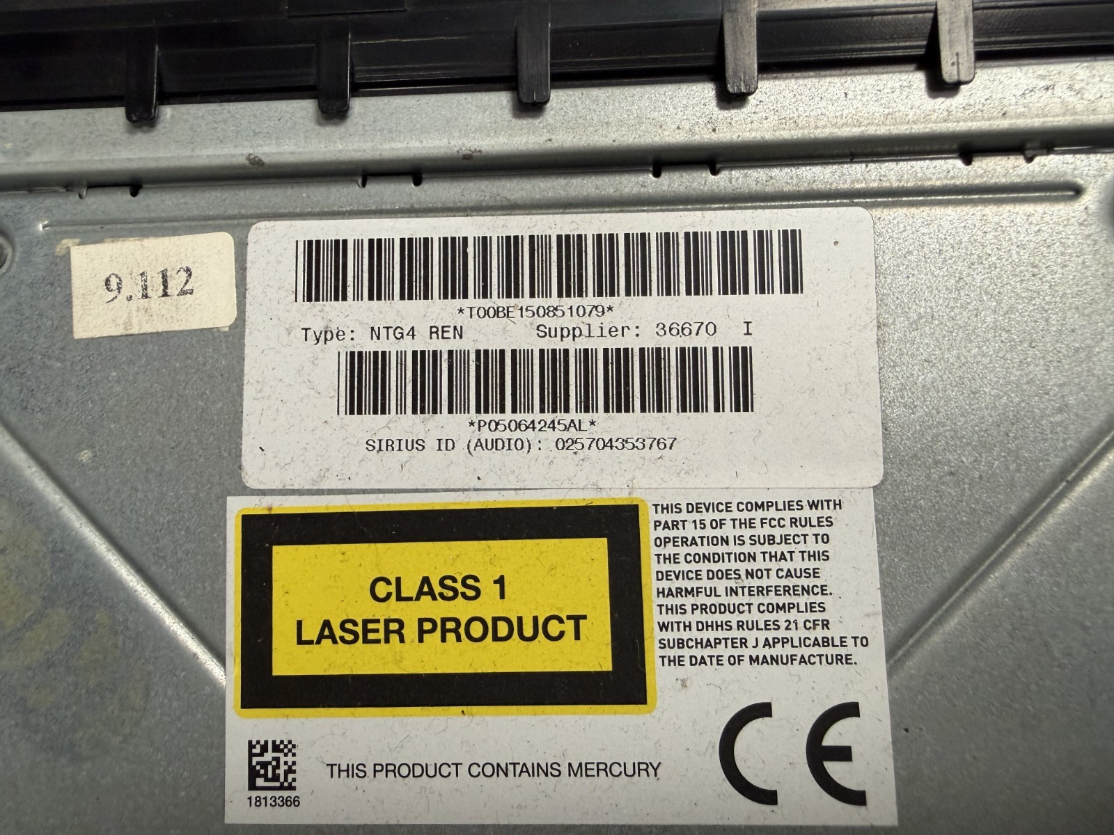 Navigation Radio Audio Receiver 05064245AL fits 07-11 Chrysler Town & Country