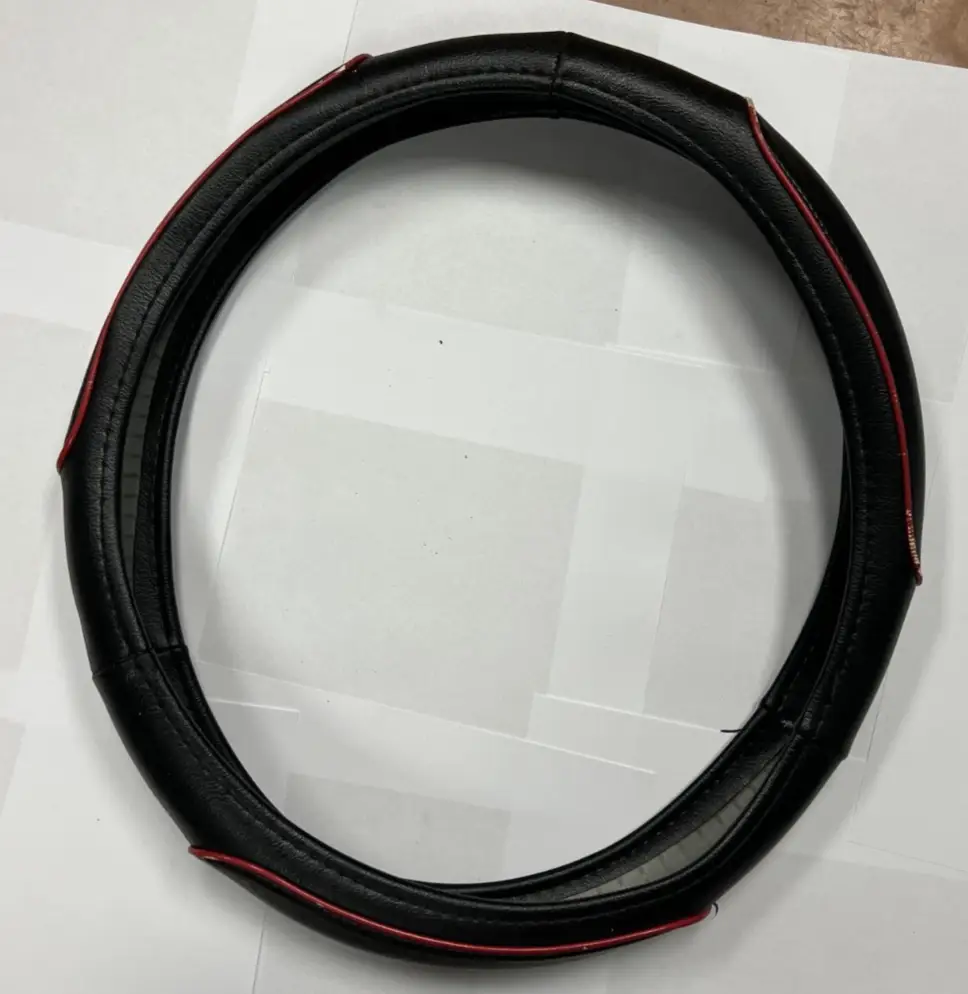 Steering Wheel Cover Black Red for Steering Wheel Protection by Unbranded