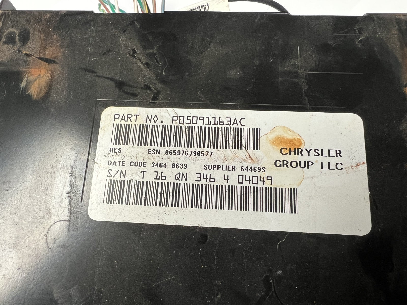 2013-2017 Dodge Chrysler Jeep Radio Receiver AM FM CD Player P05091163AC