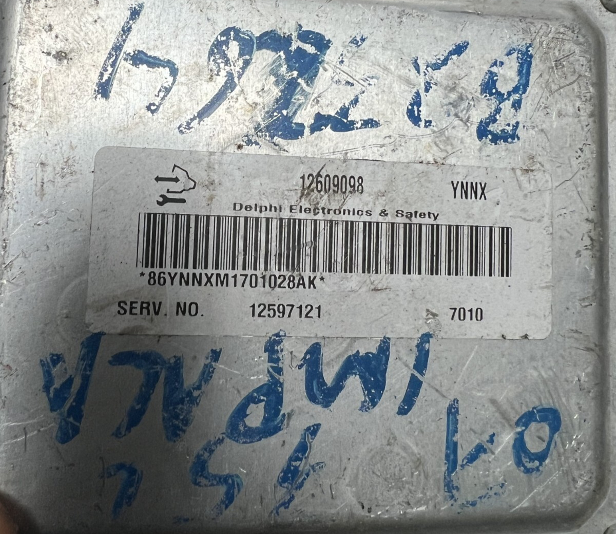 2007-2008 Chevrolet Impala Engine Control Module ECM OEM 12609098, 12597121