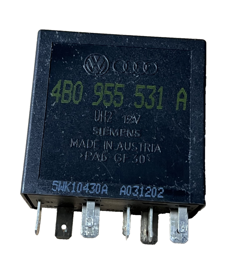 Wiper Relay 4B0 955 531 A, 5WK10430A fits Volkswagen Audi Jetta Golf GTI
