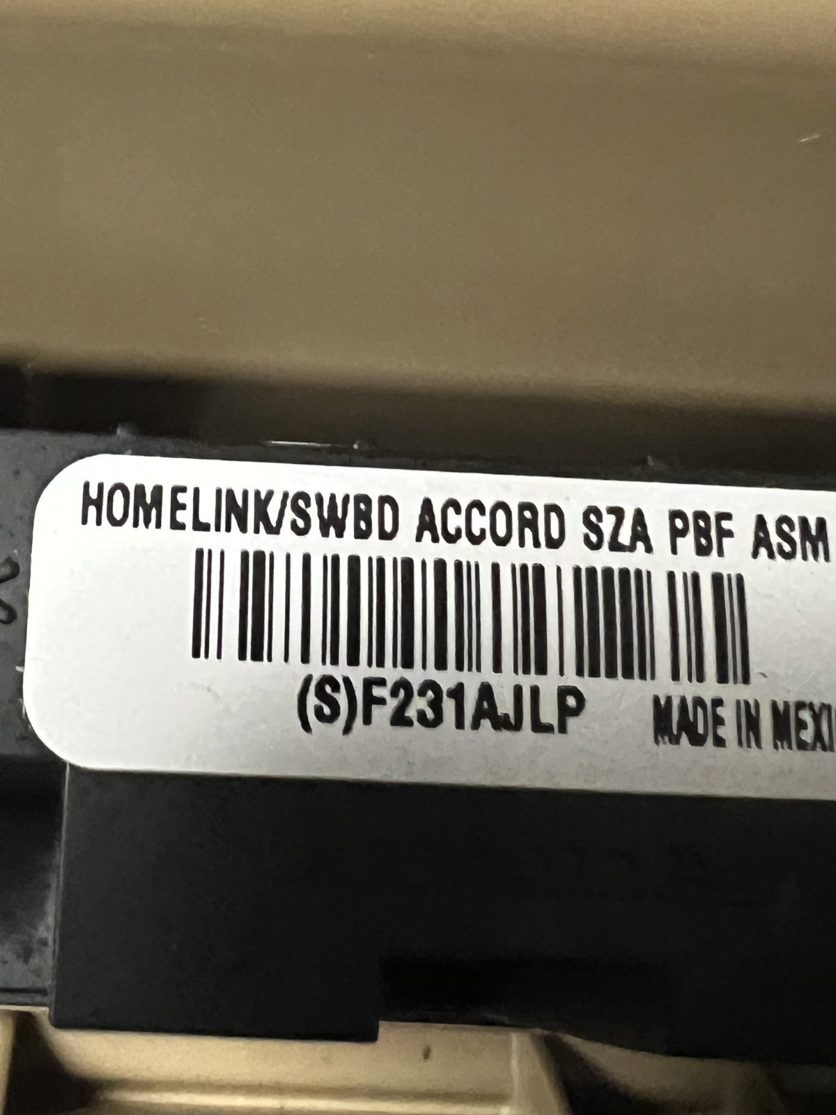 2008-2012 Honda Accord Front Overhead Console Dome Map Light Sunroof Switch